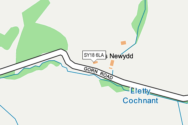 SY18 6LA map - OS OpenMap – Local (Ordnance Survey)