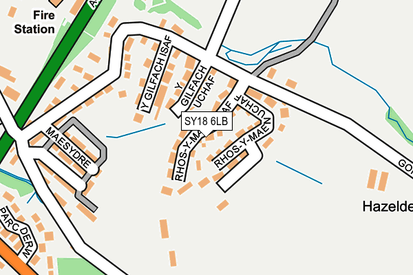 SY18 6LB map - OS OpenMap – Local (Ordnance Survey)