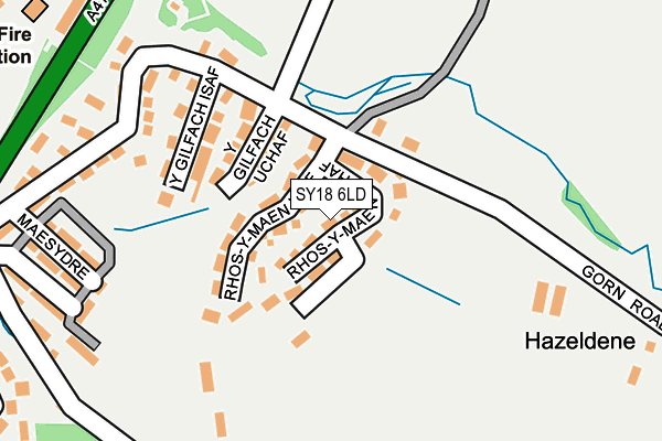 SY18 6LD map - OS OpenMap – Local (Ordnance Survey)