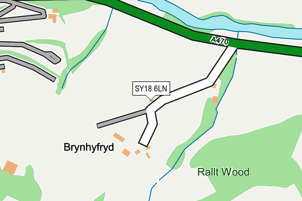 SY18 6LN map - OS OpenMap – Local (Ordnance Survey)