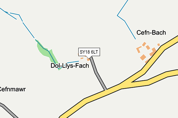 SY18 6LT map - OS OpenMap – Local (Ordnance Survey)