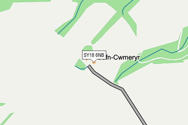 SY18 6NB map - OS OpenMap – Local (Ordnance Survey)