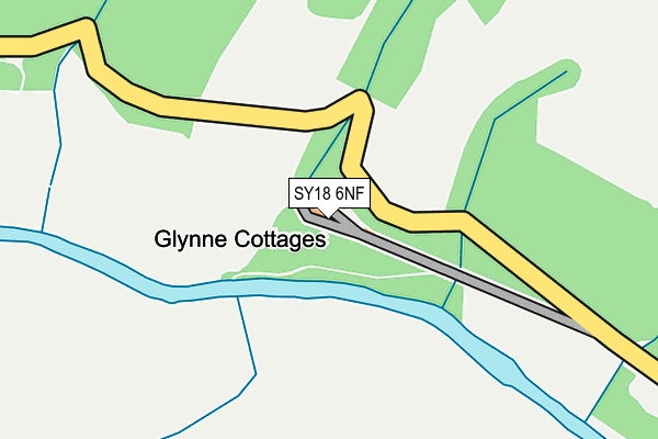 SY18 6NF map - OS OpenMap – Local (Ordnance Survey)