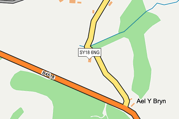 SY18 6NG map - OS OpenMap – Local (Ordnance Survey)