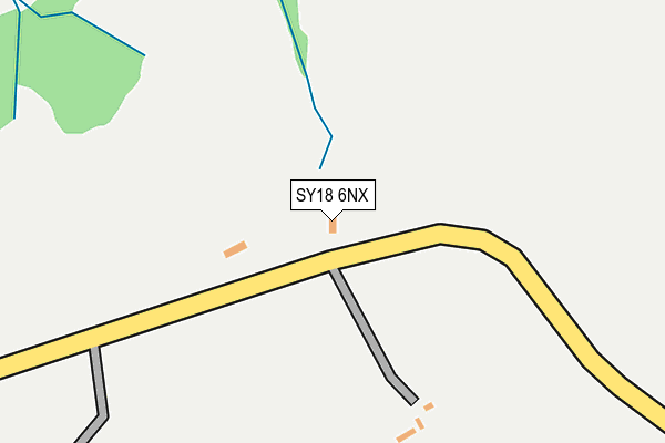 SY18 6NX map - OS OpenMap – Local (Ordnance Survey)