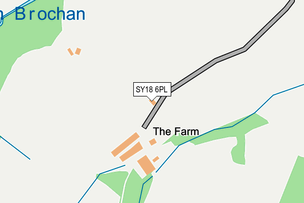 SY18 6PL map - OS OpenMap – Local (Ordnance Survey)