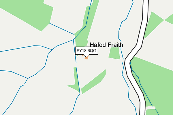 SY18 6QG map - OS OpenMap – Local (Ordnance Survey)