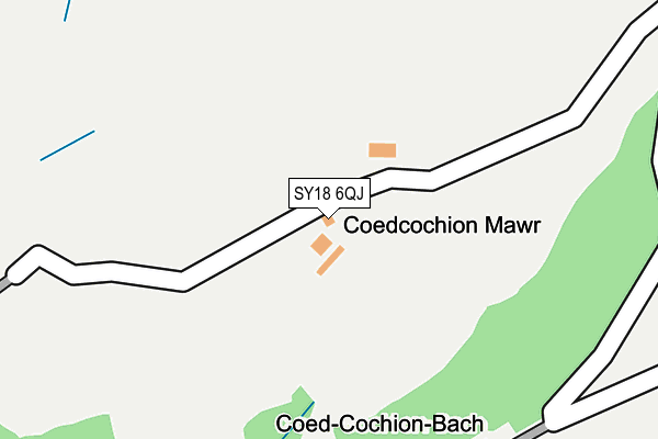 SY18 6QJ map - OS OpenMap – Local (Ordnance Survey)