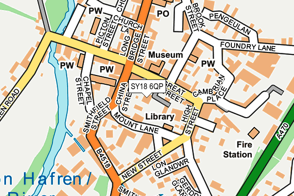 SY18 6QP map - OS OpenMap – Local (Ordnance Survey)