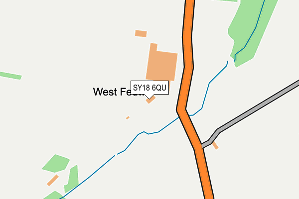 SY18 6QU map - OS OpenMap – Local (Ordnance Survey)