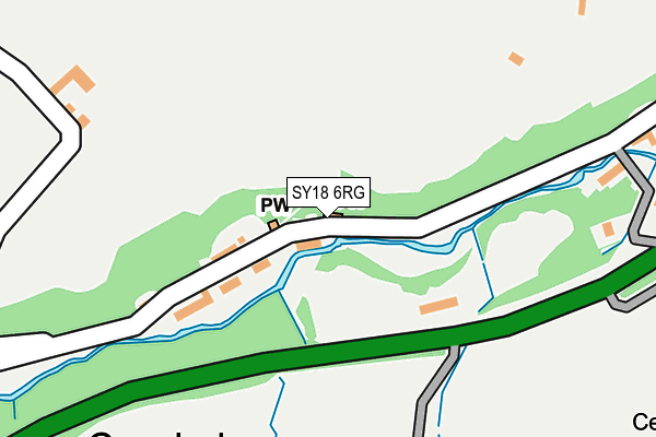 SY18 6RG map - OS OpenMap – Local (Ordnance Survey)