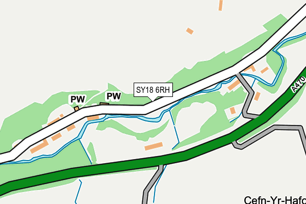 SY18 6RH map - OS OpenMap – Local (Ordnance Survey)