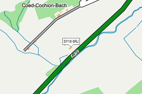 SY18 6RJ map - OS OpenMap – Local (Ordnance Survey)