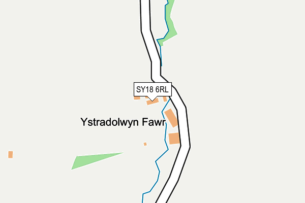 SY18 6RL map - OS OpenMap – Local (Ordnance Survey)