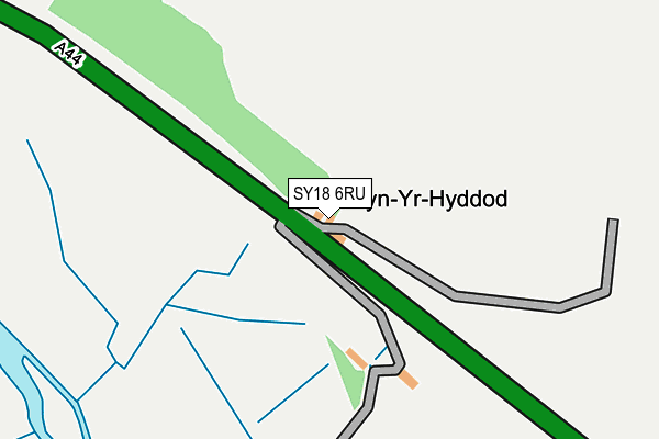 SY18 6RU map - OS OpenMap – Local (Ordnance Survey)