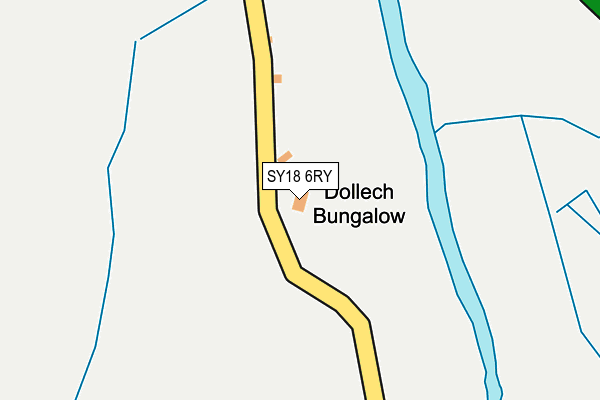 SY18 6RY map - OS OpenMap – Local (Ordnance Survey)