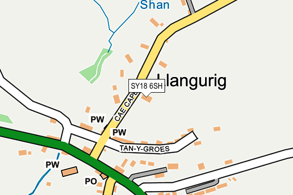 SY18 6SH map - OS OpenMap – Local (Ordnance Survey)