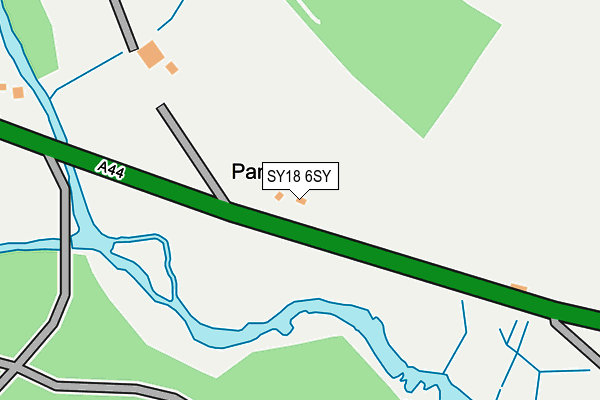 SY18 6SY map - OS OpenMap – Local (Ordnance Survey)