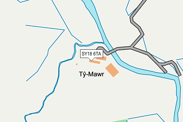 SY18 6TA map - OS OpenMap – Local (Ordnance Survey)