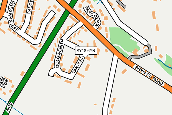 SY18 6YR map - OS OpenMap – Local (Ordnance Survey)