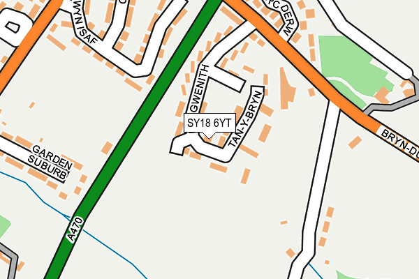 SY18 6YT map - OS OpenMap – Local (Ordnance Survey)