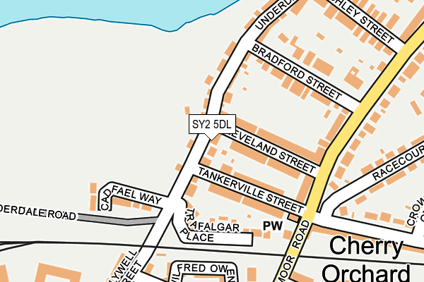 SY2 5DL map - OS OpenMap – Local (Ordnance Survey)