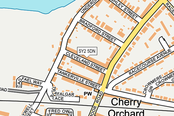 SY2 5DN map - OS OpenMap – Local (Ordnance Survey)