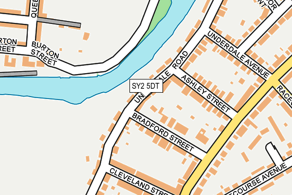 SY2 5DT map - OS OpenMap – Local (Ordnance Survey)