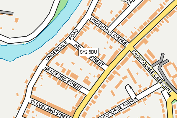 SY2 5DU map - OS OpenMap – Local (Ordnance Survey)