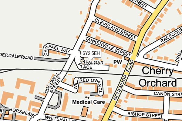 SY2 5EH map - OS OpenMap – Local (Ordnance Survey)