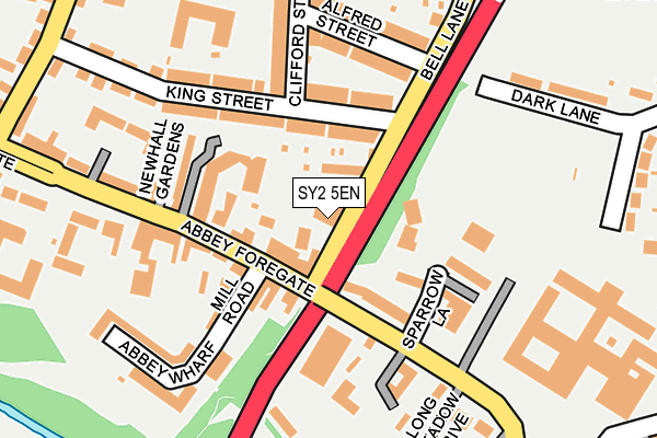 SY2 5EN map - OS OpenMap – Local (Ordnance Survey)