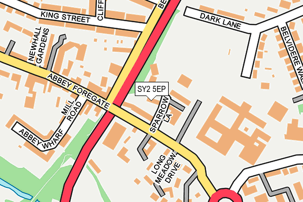 SY2 5EP map - OS OpenMap – Local (Ordnance Survey)