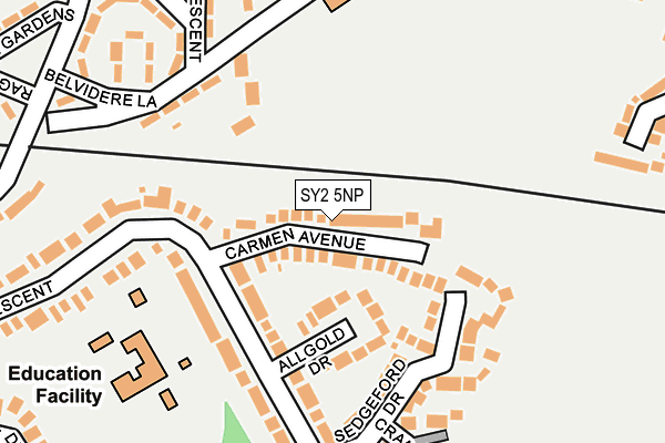 SY2 5NP map - OS OpenMap – Local (Ordnance Survey)