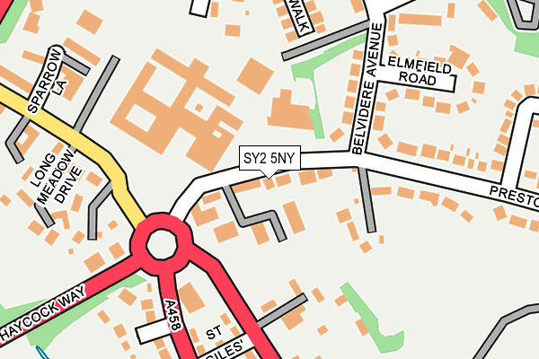 SY2 5NY map - OS OpenMap – Local (Ordnance Survey)