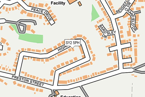SY2 5PH map - OS OpenMap – Local (Ordnance Survey)