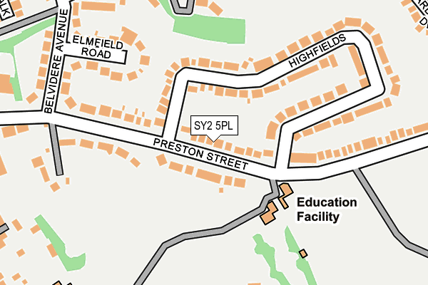 SY2 5PL map - OS OpenMap – Local (Ordnance Survey)