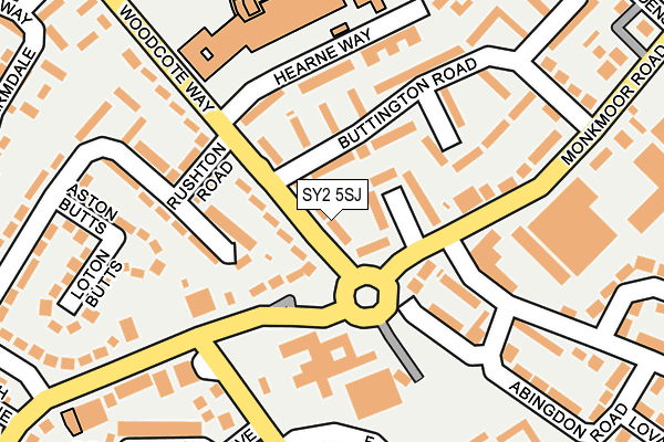 SY2 5SJ map - OS OpenMap – Local (Ordnance Survey)