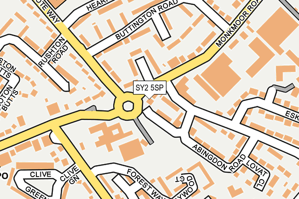 SY2 5SP map - OS OpenMap – Local (Ordnance Survey)