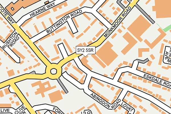 SY2 5SR map - OS OpenMap – Local (Ordnance Survey)