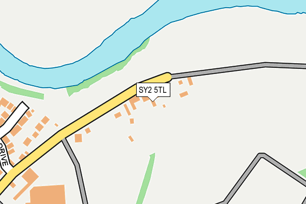 SY2 5TL map - OS OpenMap – Local (Ordnance Survey)