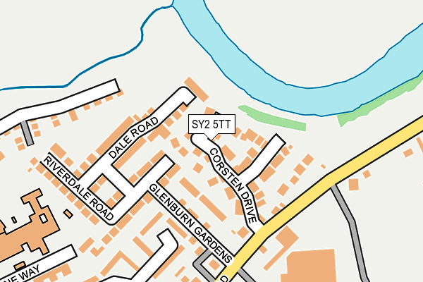SY2 5TT map - OS OpenMap – Local (Ordnance Survey)