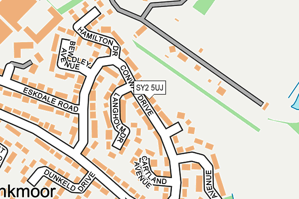 SY2 5UJ map - OS OpenMap – Local (Ordnance Survey)