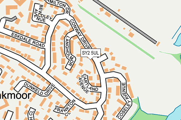 SY2 5UL map - OS OpenMap – Local (Ordnance Survey)