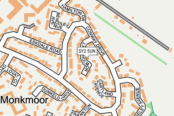 SY2 5UN map - OS OpenMap – Local (Ordnance Survey)