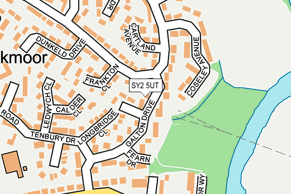 SY2 5UT map - OS OpenMap – Local (Ordnance Survey)