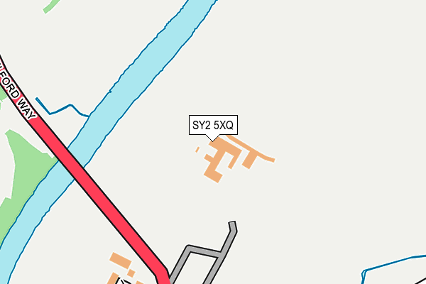 SY2 5XQ map - OS OpenMap – Local (Ordnance Survey)