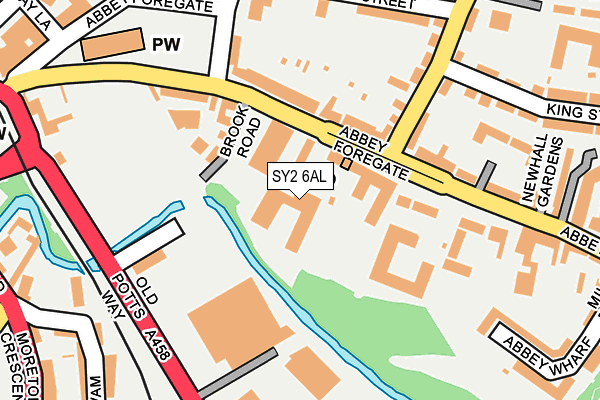 SY2 6AL map - OS OpenMap – Local (Ordnance Survey)
