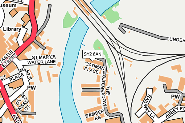 SY2 6AN map - OS OpenMap – Local (Ordnance Survey)