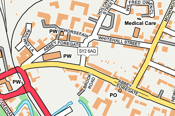 SY2 6AQ map - OS OpenMap – Local (Ordnance Survey)