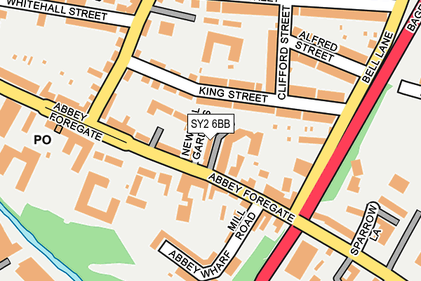 SY2 6BB map - OS OpenMap – Local (Ordnance Survey)